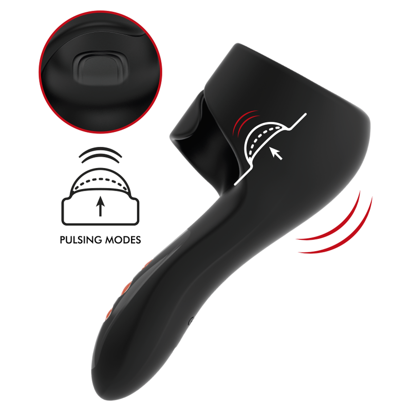 JAMYJOB - PULSAR MASTURBADOR VIBRADOR AJUSTABLE CON GOLPETEO EN GLANDE - Imagen 5