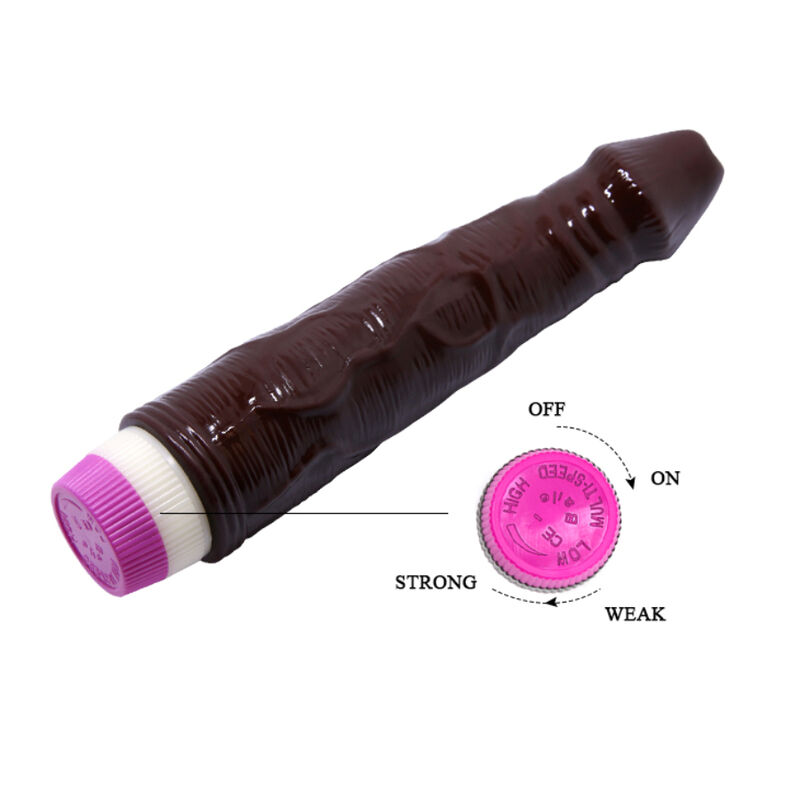 BAILE - WAVES OF PLEASURE VIBRADOR 23 CM MARRÓN - Imagen 3