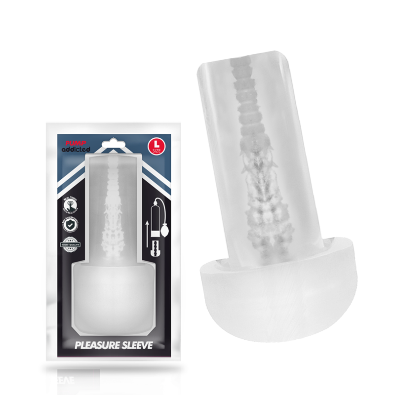 PUMP ADDICTED - PLEASURE SLEEVE MASTUBADOR TALLA L - Imagen 2