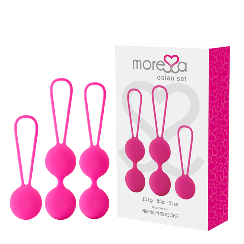 MORESSA - OSIAN SET PREMIUM SILICONA ROSA (Osian One - 51 g Osian Two - 101 g Osian Three 85 g)