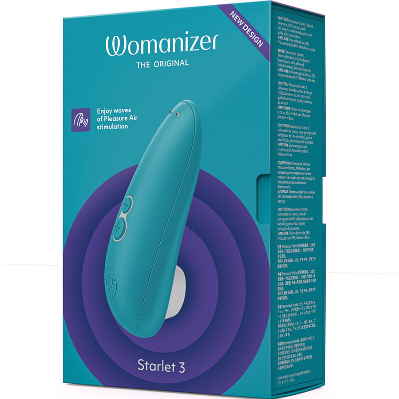 WOMANIZER - STARLET 3 ESTIMULADOR CLÍTORIS TURQUESA - Imagen 5