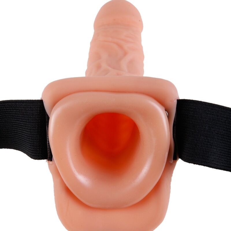 FETISH FANTASY SERIES - ARNÉS AJUSTABLE CONTROL REMOTO PENE REALÍSTICO CON TESTÍCULOS 17.8 CM - Imagen 4