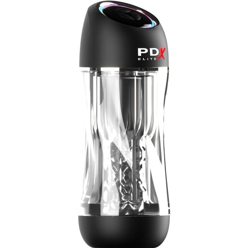 PDX ELITE - MASTURBADOR STROKER VIEWTUBE PRO VIBRADOR TRANSPARENTE - Imagen 2
