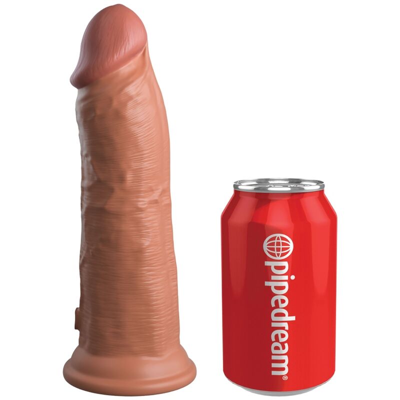KING COCK - ÉLITE DILDO REALÍSTICO SILICONA 20.3 CM CARAMELO