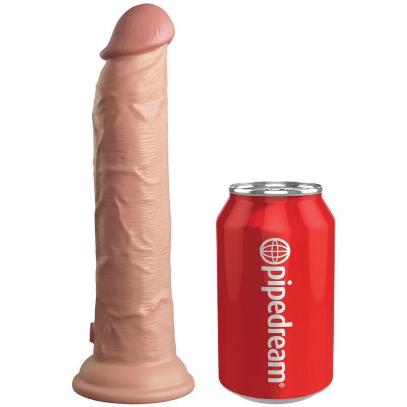 KING COCK - ÉLITE DILDO REALÍSTICO VIBRADOR  SILICONA CONTROL REMOTO 23 CM