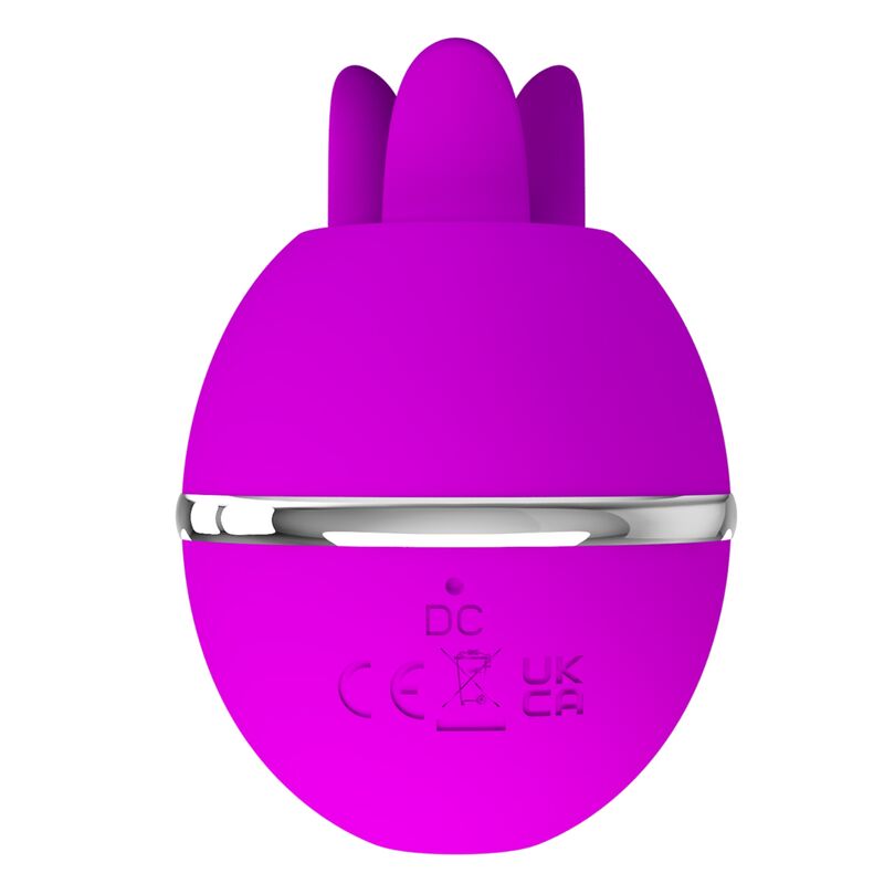 PRETTY LOVE - VIBRADOR DE SILICONA REDONDO GEMINI BALL MORADO - Imagen 4