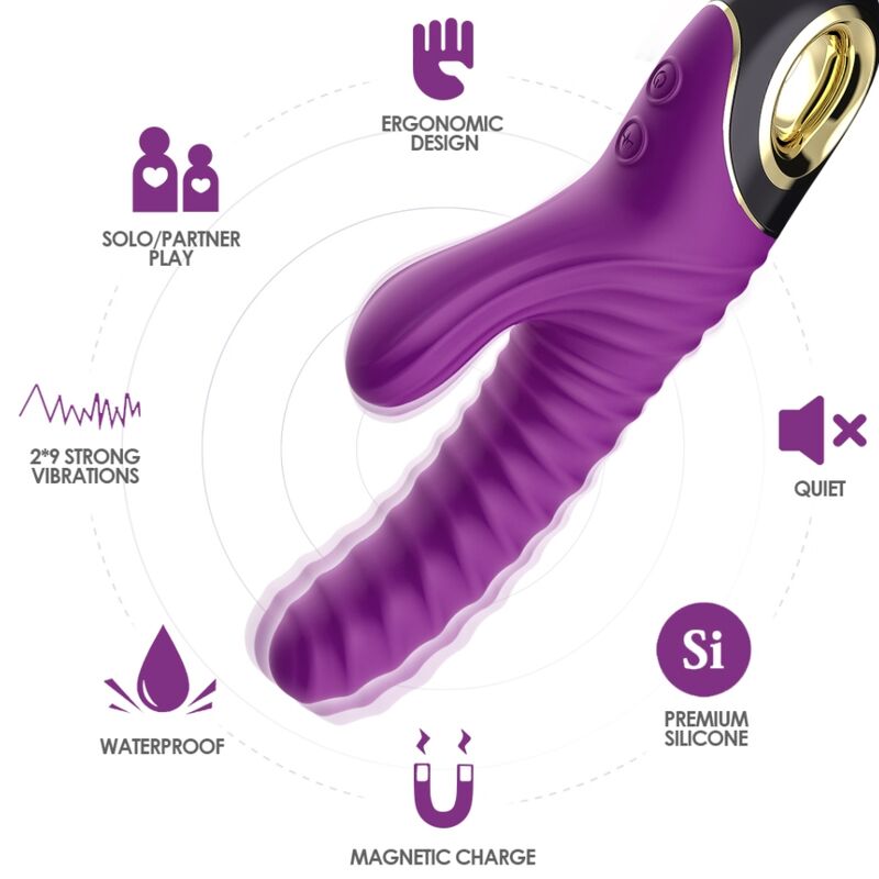 ARMONY - ETERNITY VIBRADOR SILICONA VIOLETA - Imagen 3