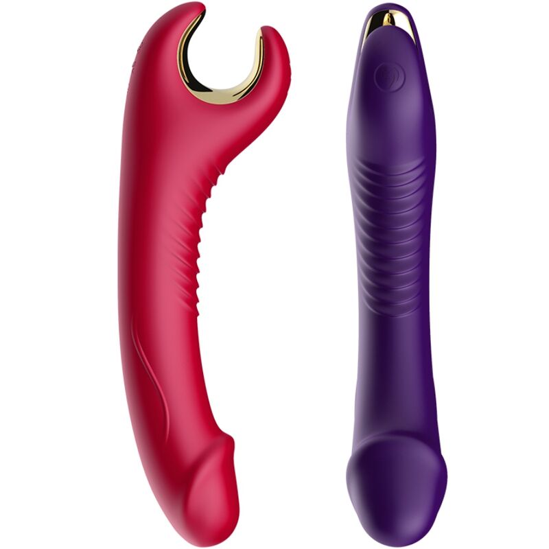 ARMONY - PRINCE DILDO VIBRADOR ROTADOR ROJO - Imagen 5