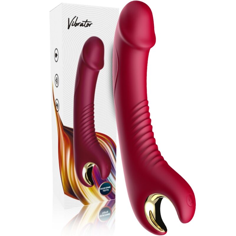 ARMONY - PRINCE DILDO VIBRADOR ROTADOR ROJO