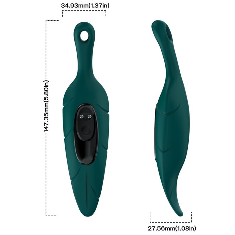 ARMONY - ESTIMULADOR VIBRADOR HOJA VERDE - Imagen 4