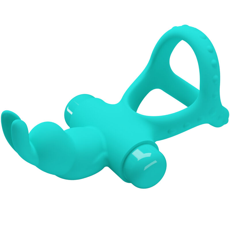 PRETTY LOVE - FIGGY ANILLO VIBRADOR RABBIT VERDE - Imagen 3