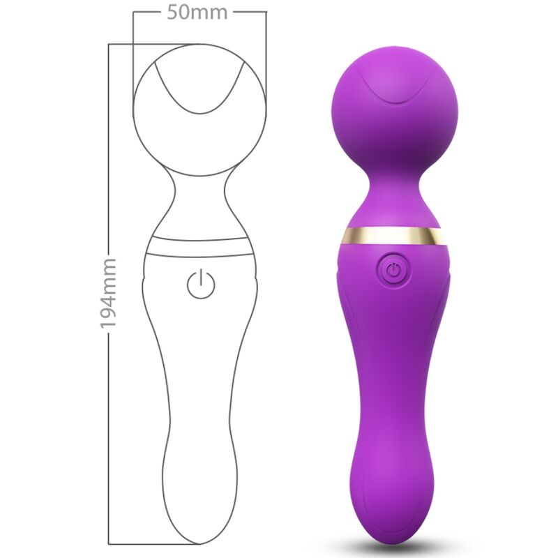 ARMONY - FREEZA MASAJEADOR VIBRADOR CABEZA FLEXIBLE NEGRO - Imagen 3
