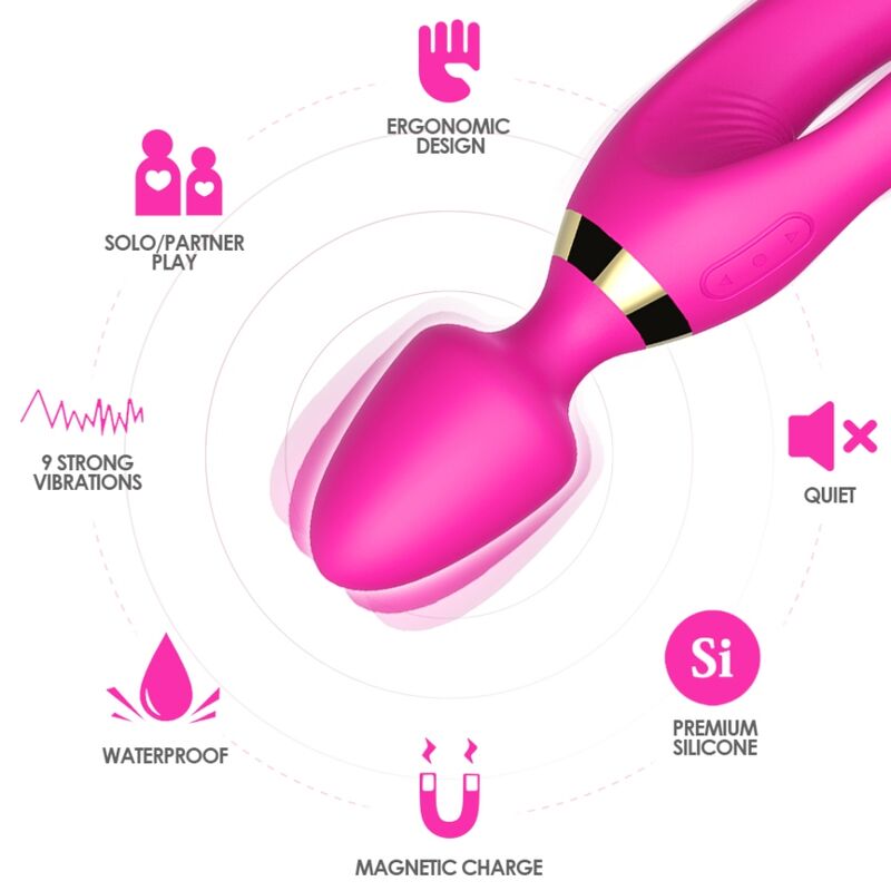 ARMONY - MASAJEADOR VIBRADOR RABBIT FUCSIA - Imagen 2