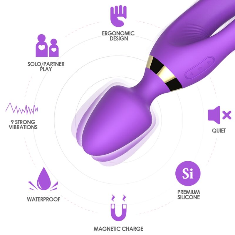 ARMONY - MASAJEADOR VIBRADOR RABBIT VIOLETA - Imagen 2