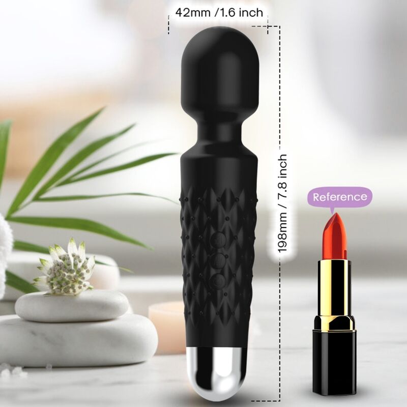 ARMONY - POSTMAN MASAJEADOR VIBRADOR CABEZA FLEXIBLE NEGRO - Imagen 3