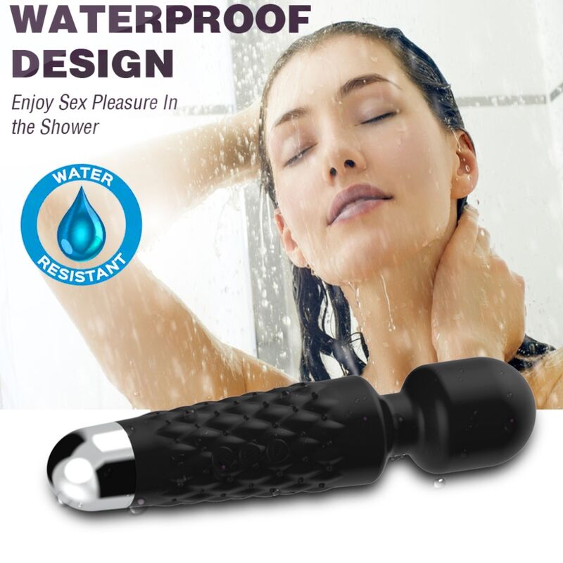ARMONY - POSTMAN MASAJEADOR VIBRADOR CABEZA FLEXIBLE NEGRO - Imagen 2