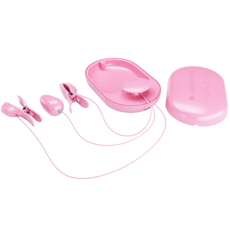 PRETTY LOVE - SURPRISE BOX PINZAS ELECTRO ESTIMULACION ROSA - Imagen 3