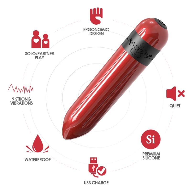 ARMONY - ROCKET BALA VIBRADORA CONTROL REMOTO FUCSIA - Imagen 3