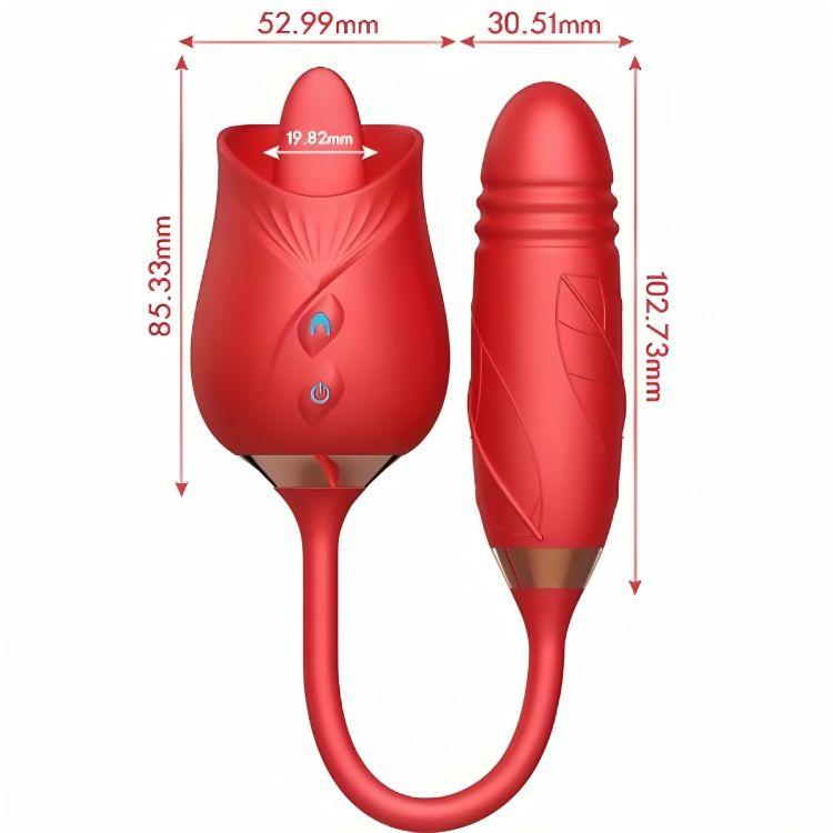 ARMONY - DELIGHT FLOWER VIBRADOR THRUSTING CON LENGUA ROJO - Imagen 2