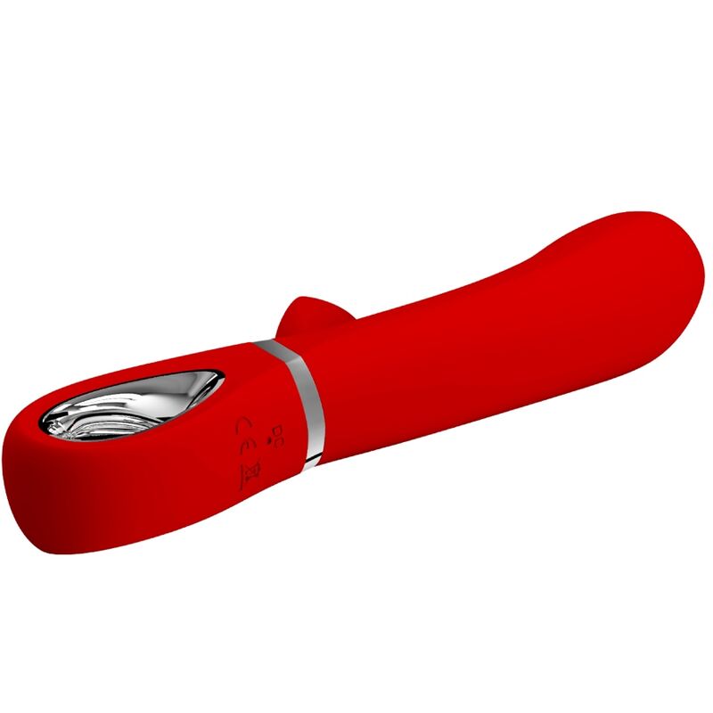 PRETTY LOVE - THOMAS VIBRADOR PUNTO G MULTIFUNCIÓN ROJO - Imagen 3