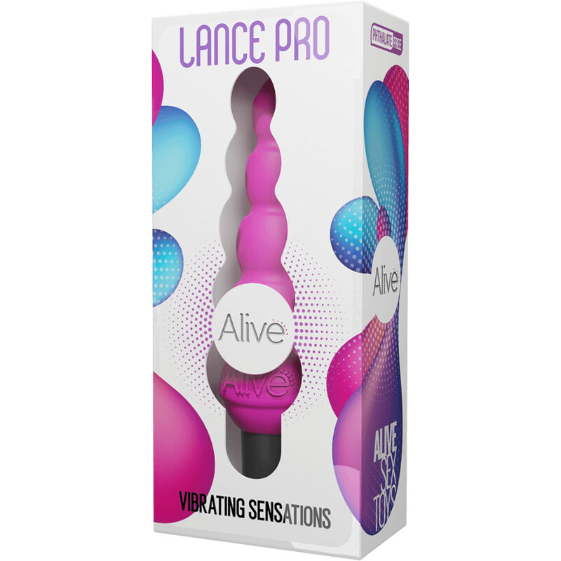 ALIVE - LANCE PRO ESTIMULADOR VIBRADOR ANAL ROSA - Imagen 4