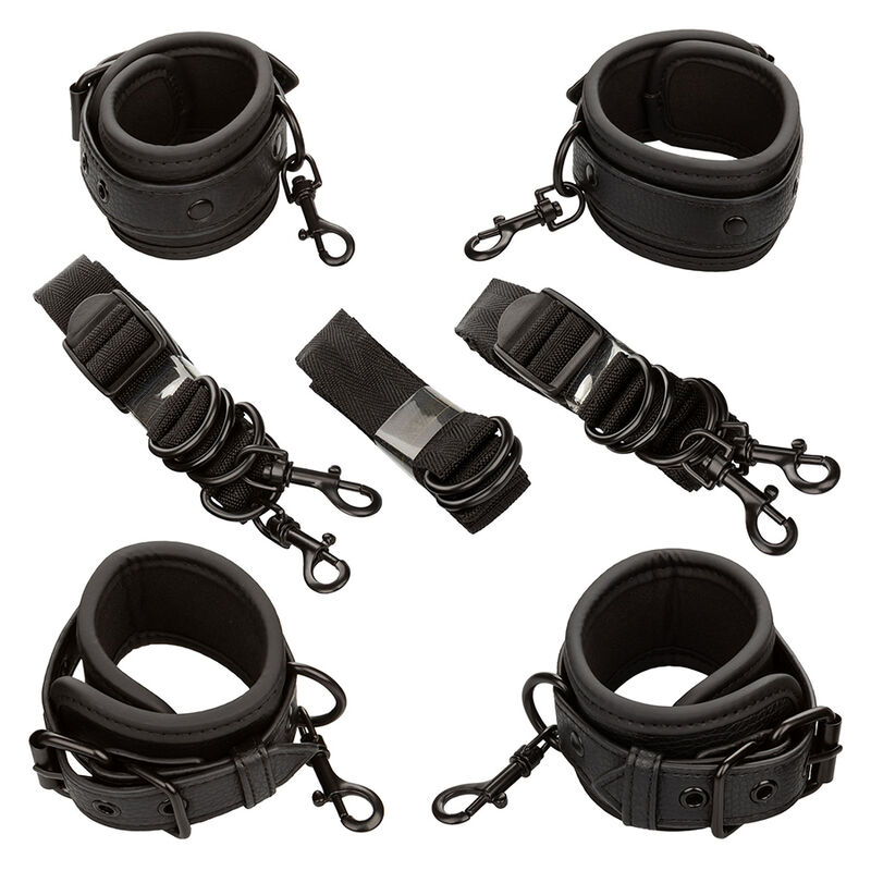 CALEXOTICS - NOCTURNAL RESTRICCIONES DE CAMA CUERO AJUSTABLE NEGRO - Imagen 2