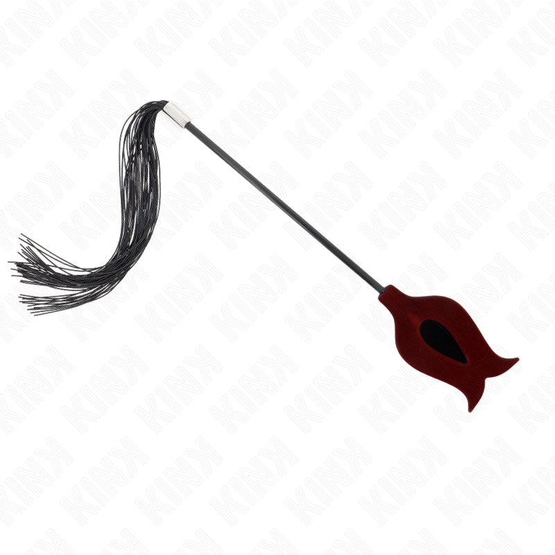 KINK - PLUMAS DE POLLO PARA COSQUILLAS CON FORMA CUERNO DE CRIADA NEGRO 36 CM - Imagen 2