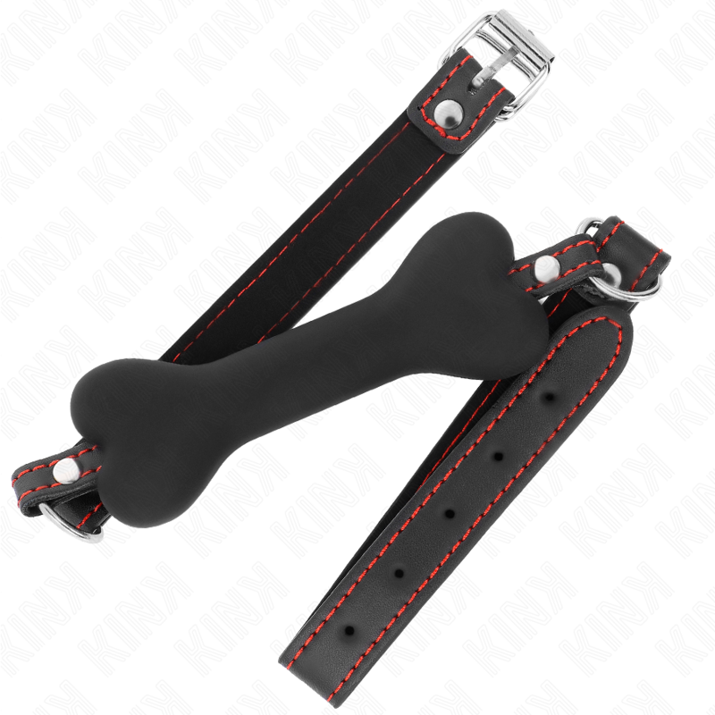 KINK - MORDAZA DE HUESO 12 CM NEGRO 63 x 2 CM - Imagen 2