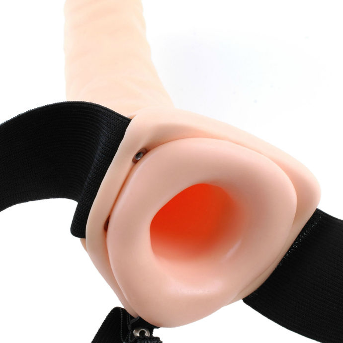 FETISH FANTASY SERIES - ARNÉS VIBRADOR HUECO 19 CM NATURAL - Imagen 4