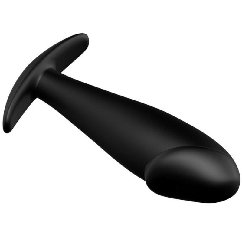 PRETTY LOVE - PLUG ANAL SILICONA FORMA PENE NEGRO - Imagen 4