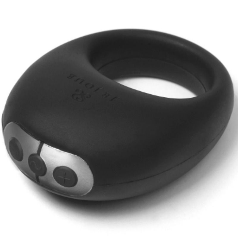 JE JOUE - MIO ANILLO PARA EL PENE VIBRADOR FUERTE Y FLEXIBLE NEGRO