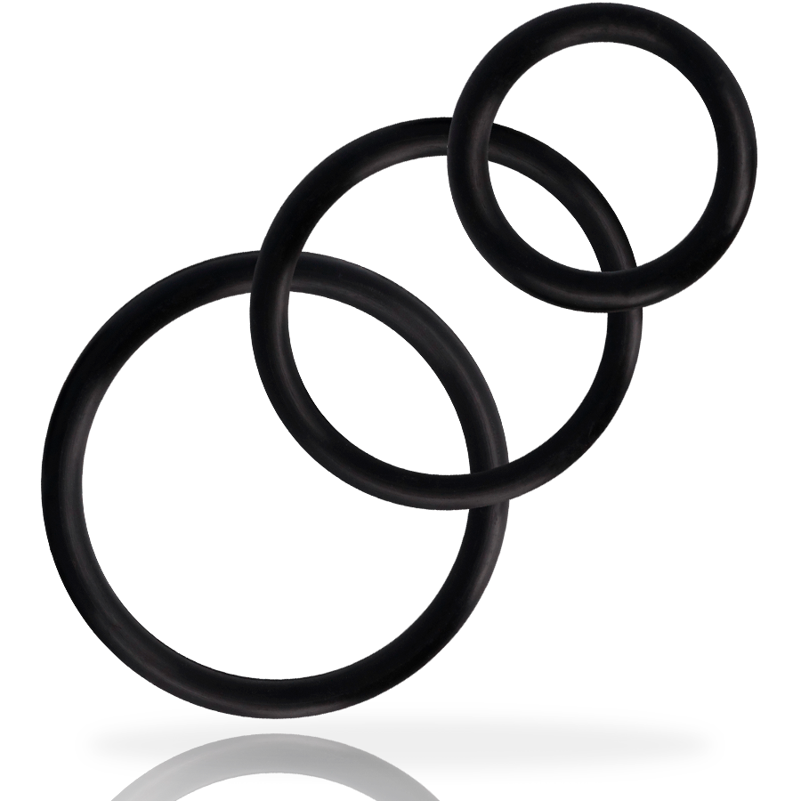 ADDICTED TOYS - SET ANILLOS PENE NEGRO - Imagen 3