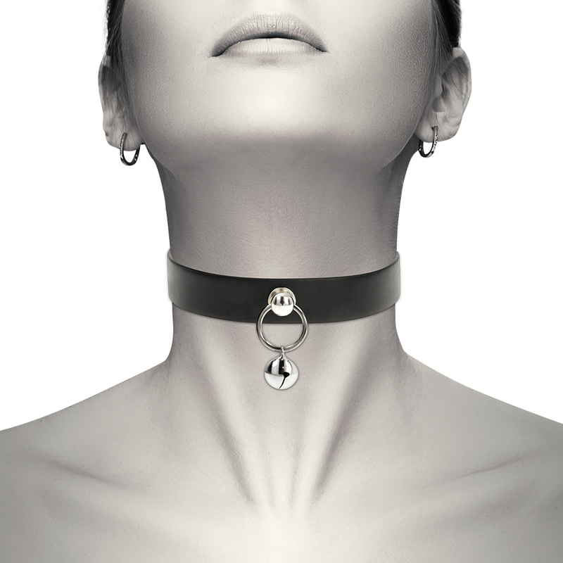 COQUETTE CHIC DESIRE - COLLAR CUERO VEGANO ACCESORIO WOMAN CASCABEL/ARO - Imagen 2