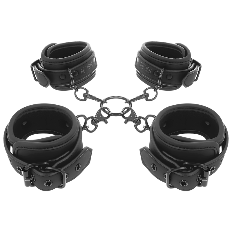 FETISH SUBMISSIVE - SET ESPOSAS MANOS Y TOBILLOS CON FORRO DE NEOPRENO - Imagen 2