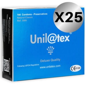 UNILATEX - PRESERVATIVOS  NATURALES 144 UDS X 25 UDS
