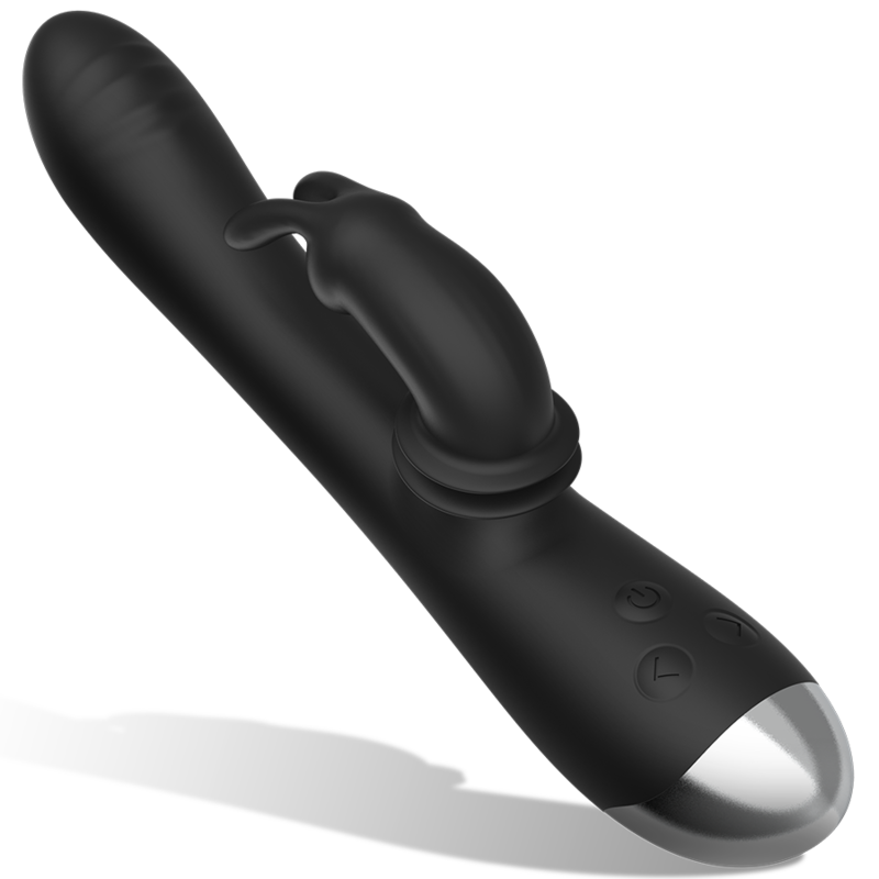 BLACKSILVER - DJ. ADAM ESTIMULADOR RABBIT SILICONA RECARGABLE NEGRO - Imagen 2