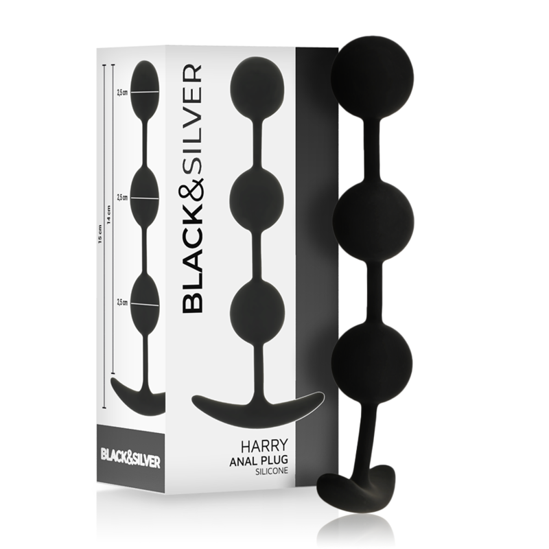BLACKSILVER - HARRY ROSARIO ANAL 3 ESFERAS SILICONA 14 CM