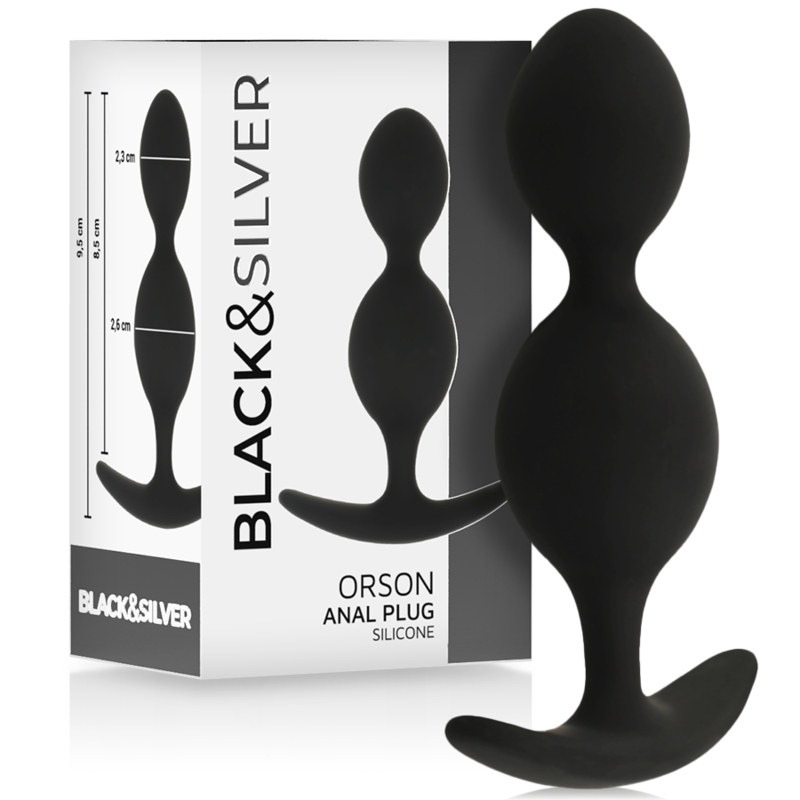 BLACKSILVER - ORSON PLUG SILICONA 2 ONDAS ANALES 9 CM