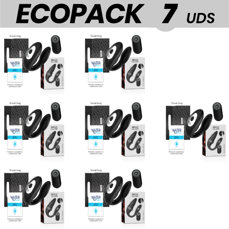 ECOPACK 7 UDS - BRILLY GLAM COUPLE PULSING VIBRATING CONTROL REMOTO