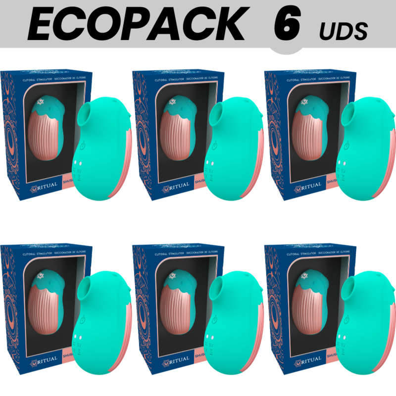 ECOPACK 6 UDS - RITHUAL SHUSHU NEW GENERATION CLITORIAL AQUA