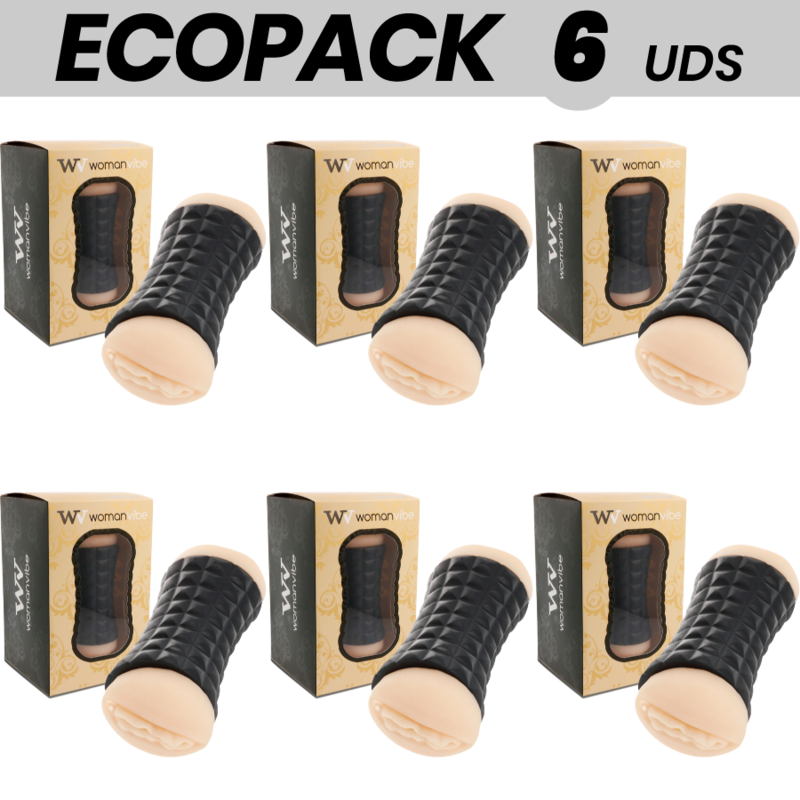 ECOPACK 6 UDS - WOMANVIBE MASTURBADOR DOBLE GUMY