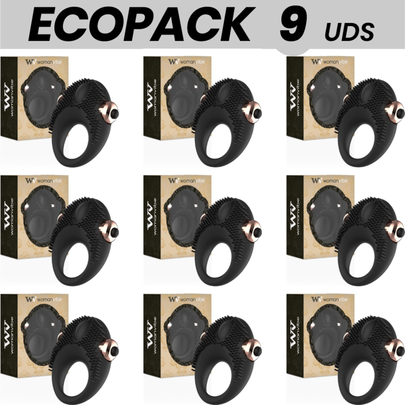 ECOPACK 9 UDS - WOMANVIBE THOR ANILLO VIBRADOR SILICONA