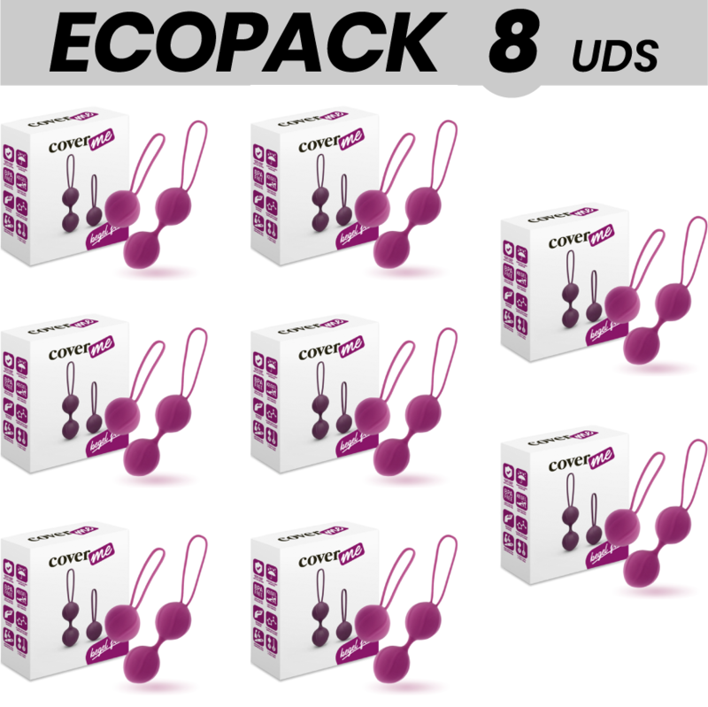 ECOPACK 8 UDS - COVERME KEGEL ENTRENADOR PELVICO LILA