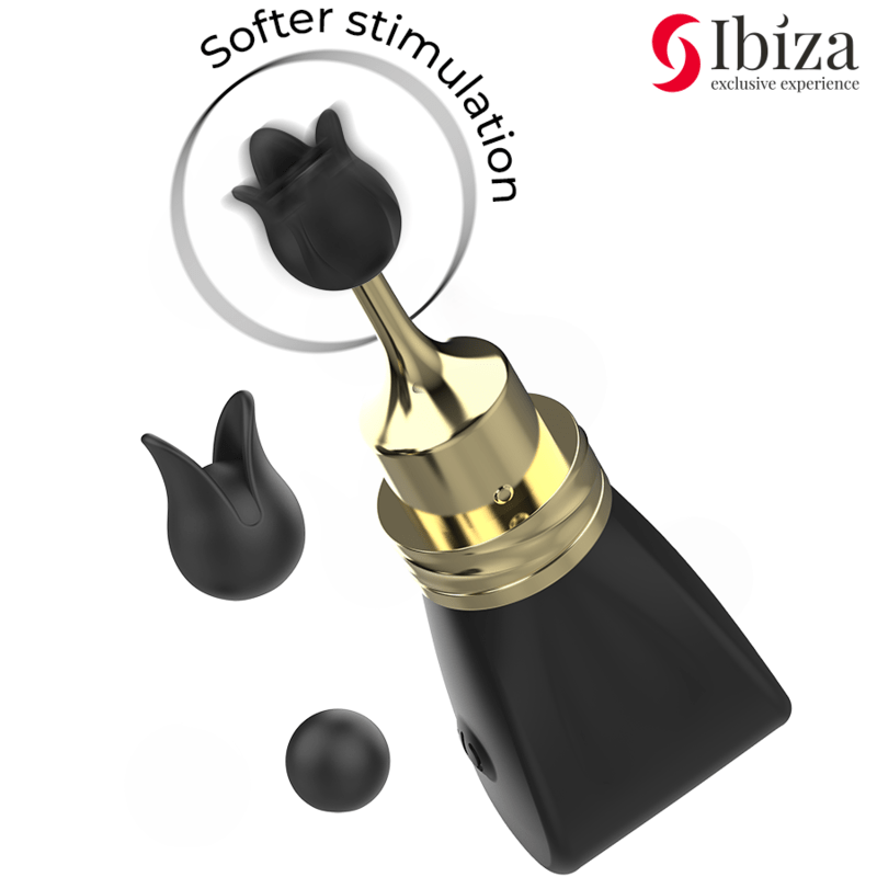IBIZA - SET ESTIMULADOR CLITORIS LAZO CON 3 CABEZALES - Imagen 3