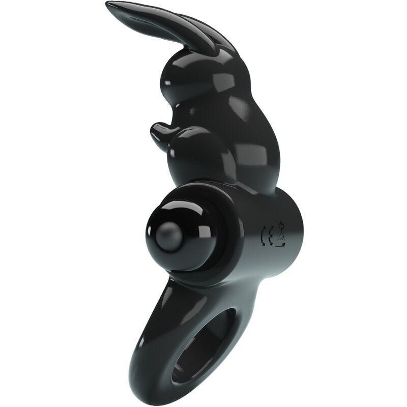 PRETTY LOVE - EXCITING RING ANILLO VIBRADOR RABBIT 10 VIBRACIONES NEGRO - Imagen 2