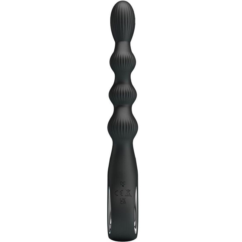 PRETTY LOVE - FEDERER VIBRADOR ANAL 12 VIBRACIONES NEGRO - Imagen 2