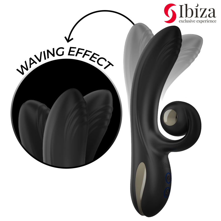 IBIZA - VIBRADOR TWISTER CON ESTIMULADOR CURVE Y VIBRO-ROTACIÓN - Imagen 3