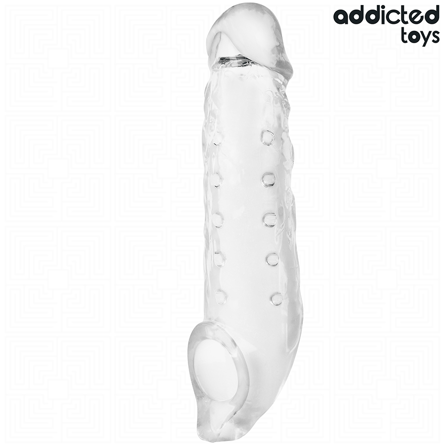 ADDICTED TOYS - FUNDAS PARA EL PENE TRANSPARENTE TALLA M 27 CM - Imagen 2
