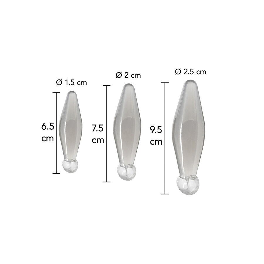 TOYJOY - ANAL PLAY RIMMER DE DEDO 3 PIEZAS TRANSPARENTE - Imagen 2