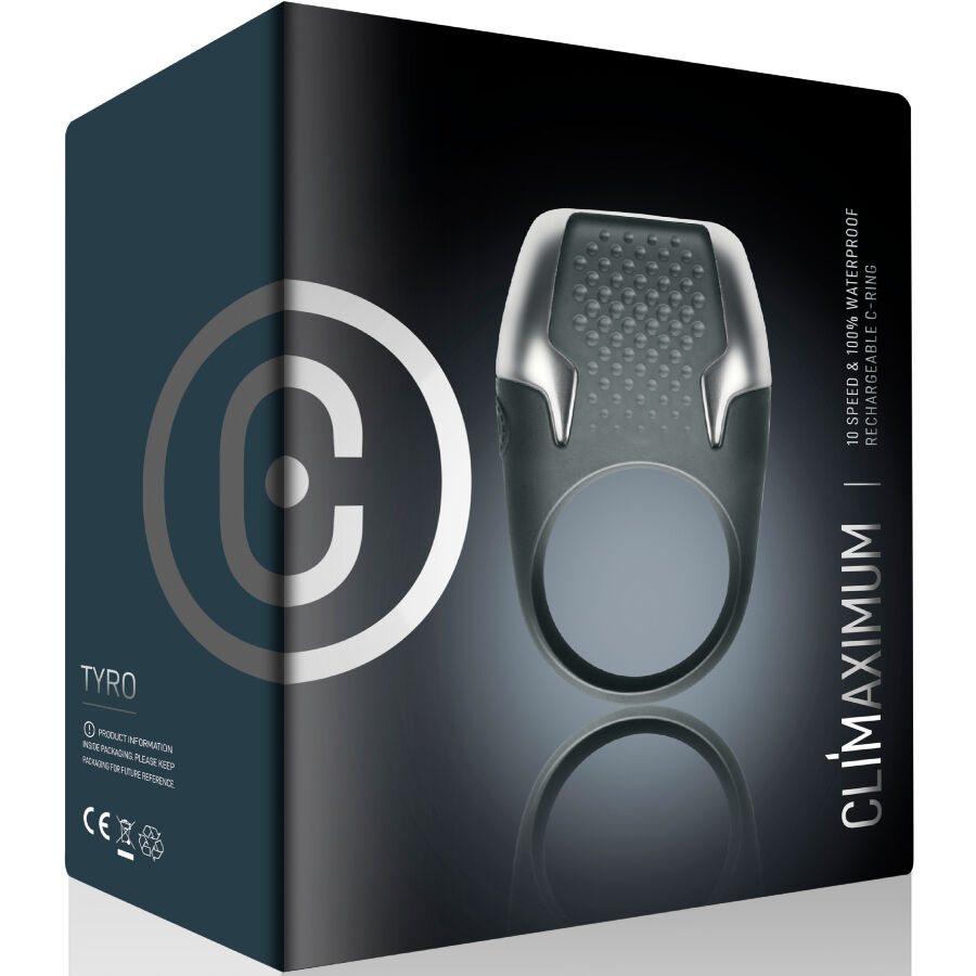 CLIMAXIMUM - TYRO ANILLO VIBRADOR PARA PENE LUCES LED - Imagen 3